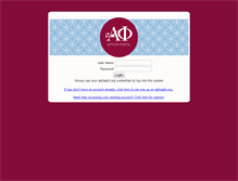 Tablet Screenshot of op.alphaphi.org